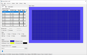 Screen Designer of CBM prg Studio.